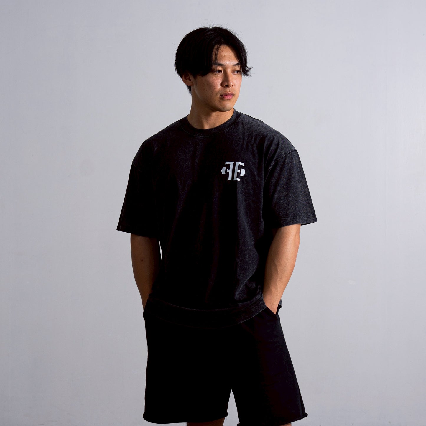 Lightweight Oversize Wash Tee “Vertical”