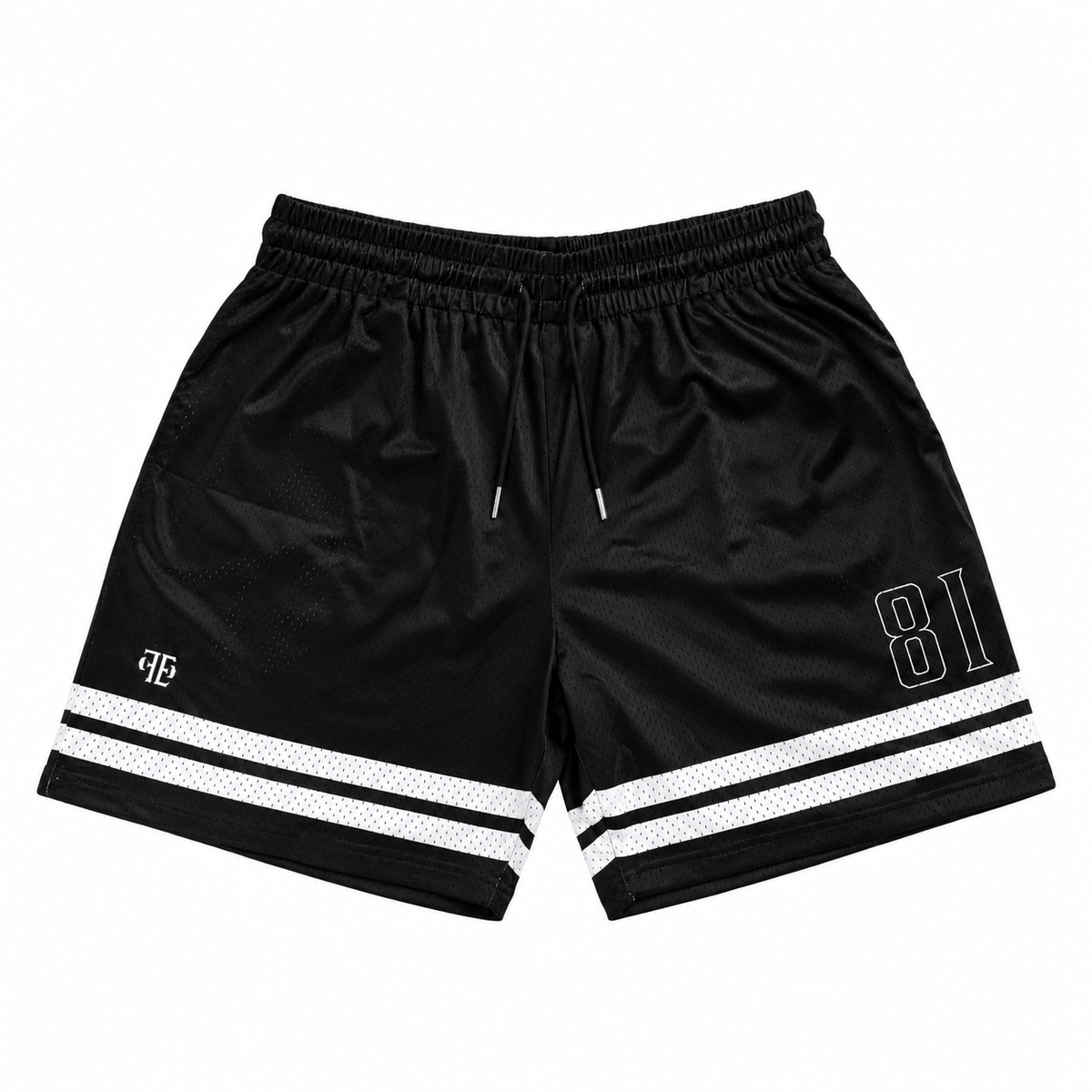 Black Stripe Shorts