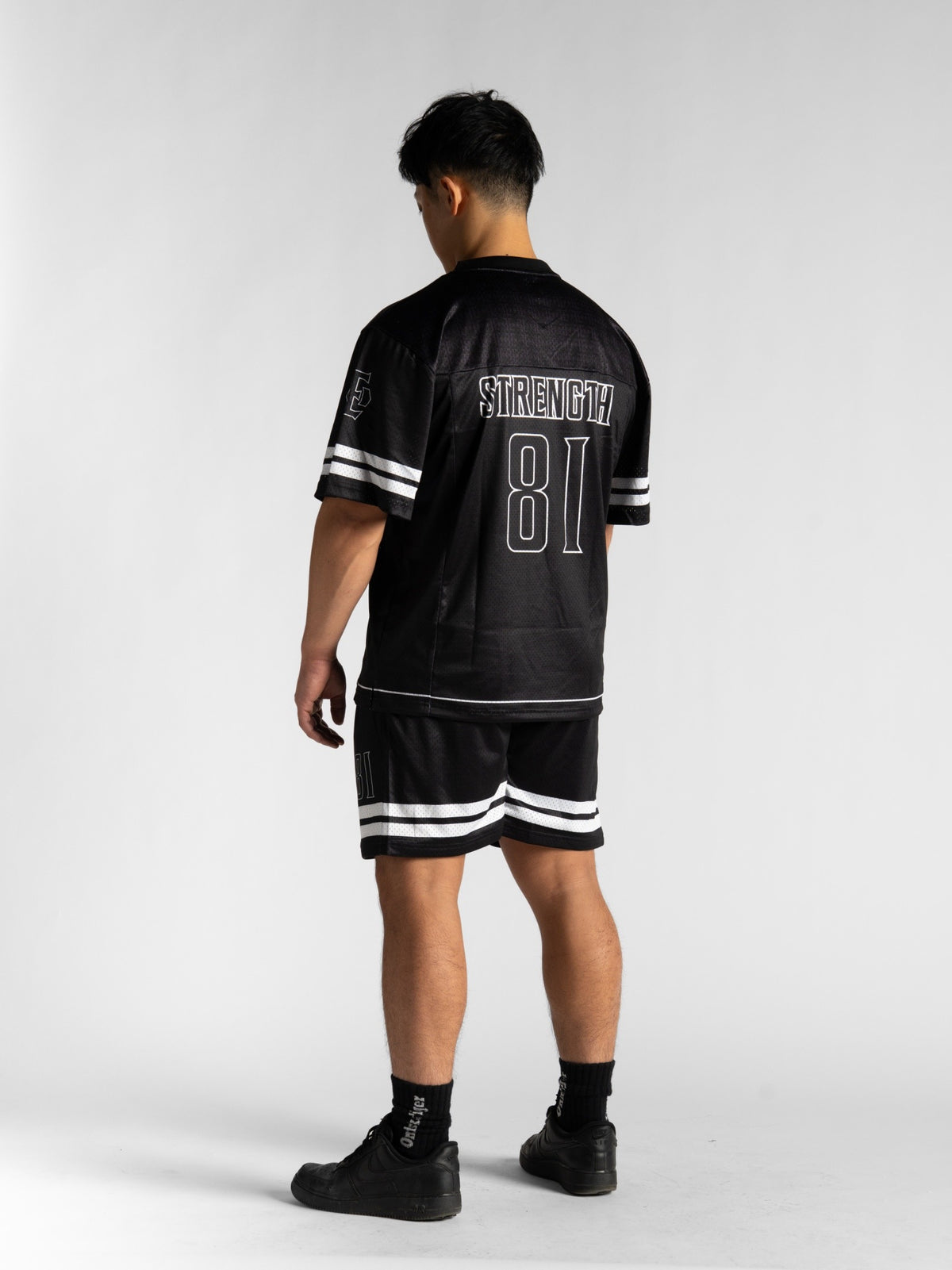 Black Stripe Shorts