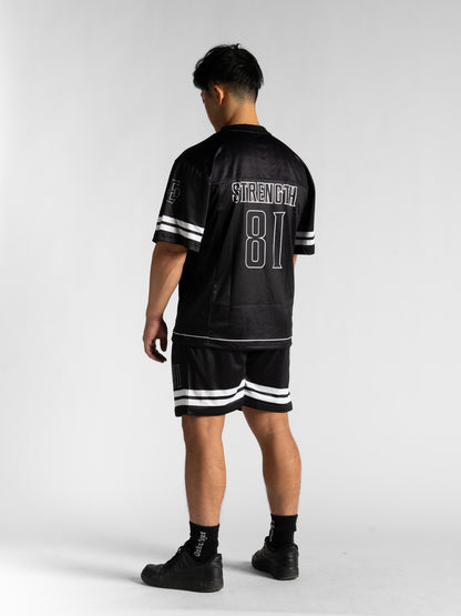 Black Stripe Shorts