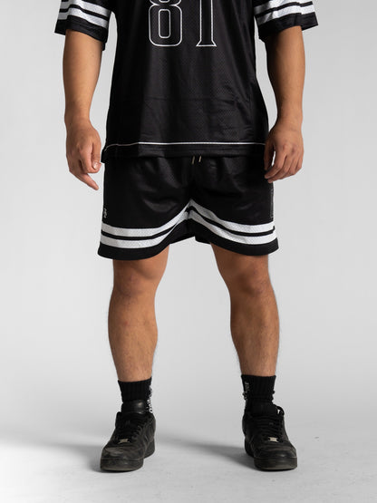 Black Stripe Shorts
