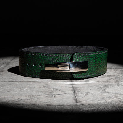 13mm Green Lever Belt “Beast Crocodile”