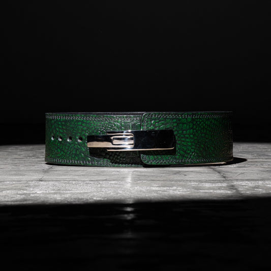 13mm Green Lever Belt “Beast Crocodile”