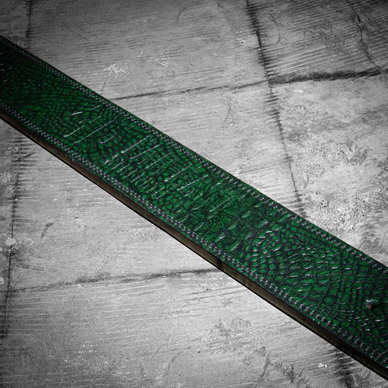 13mm Green Lever Belt “Beast Crocodile”