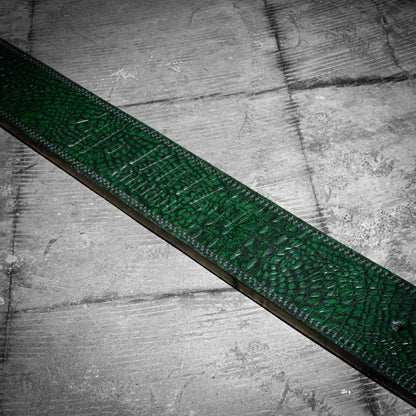 13mm Green Lever Belt “Beast Crocodile”