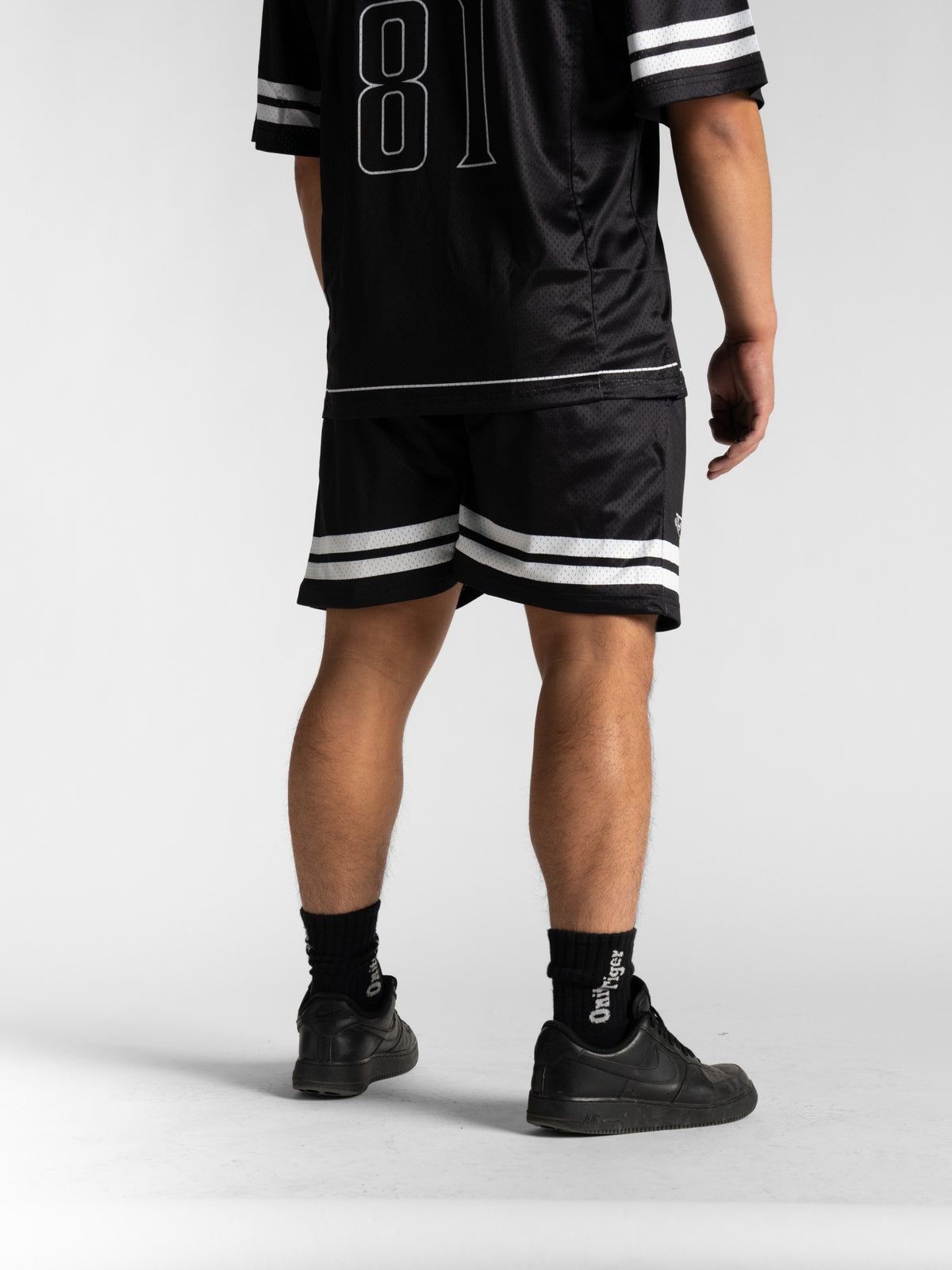 Black Stripe Shorts