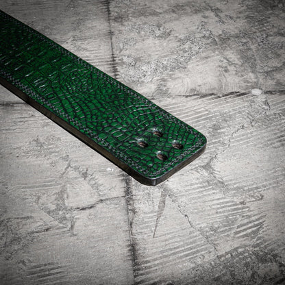 13mm Green Lever Belt “Beast Crocodile”