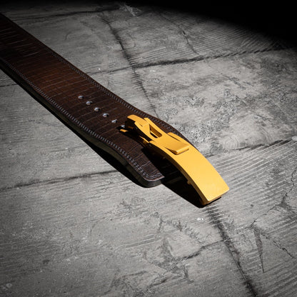 13mm Brown Lever Belt