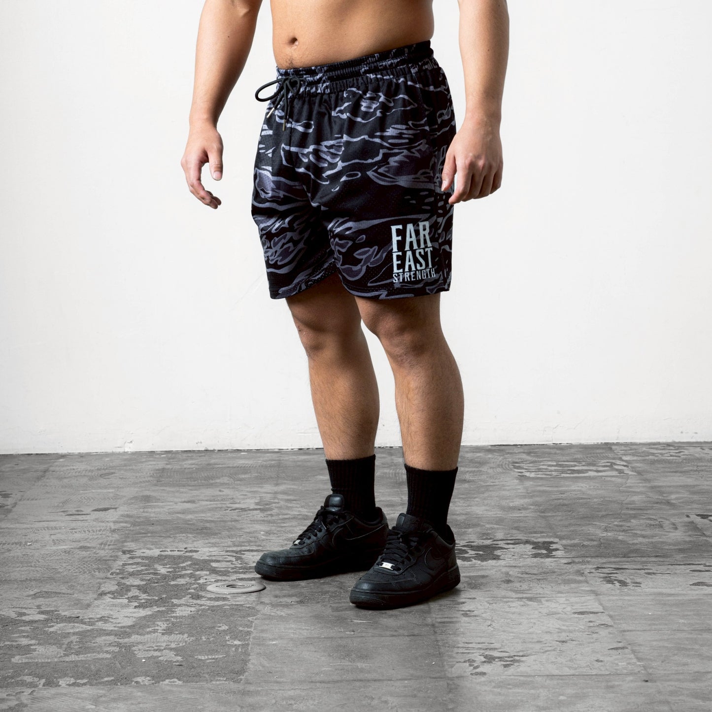 Mesh Training Shorts “Grey Camo”