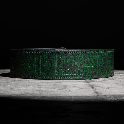 13mm Green Lever Belt “Beast Crocodile”