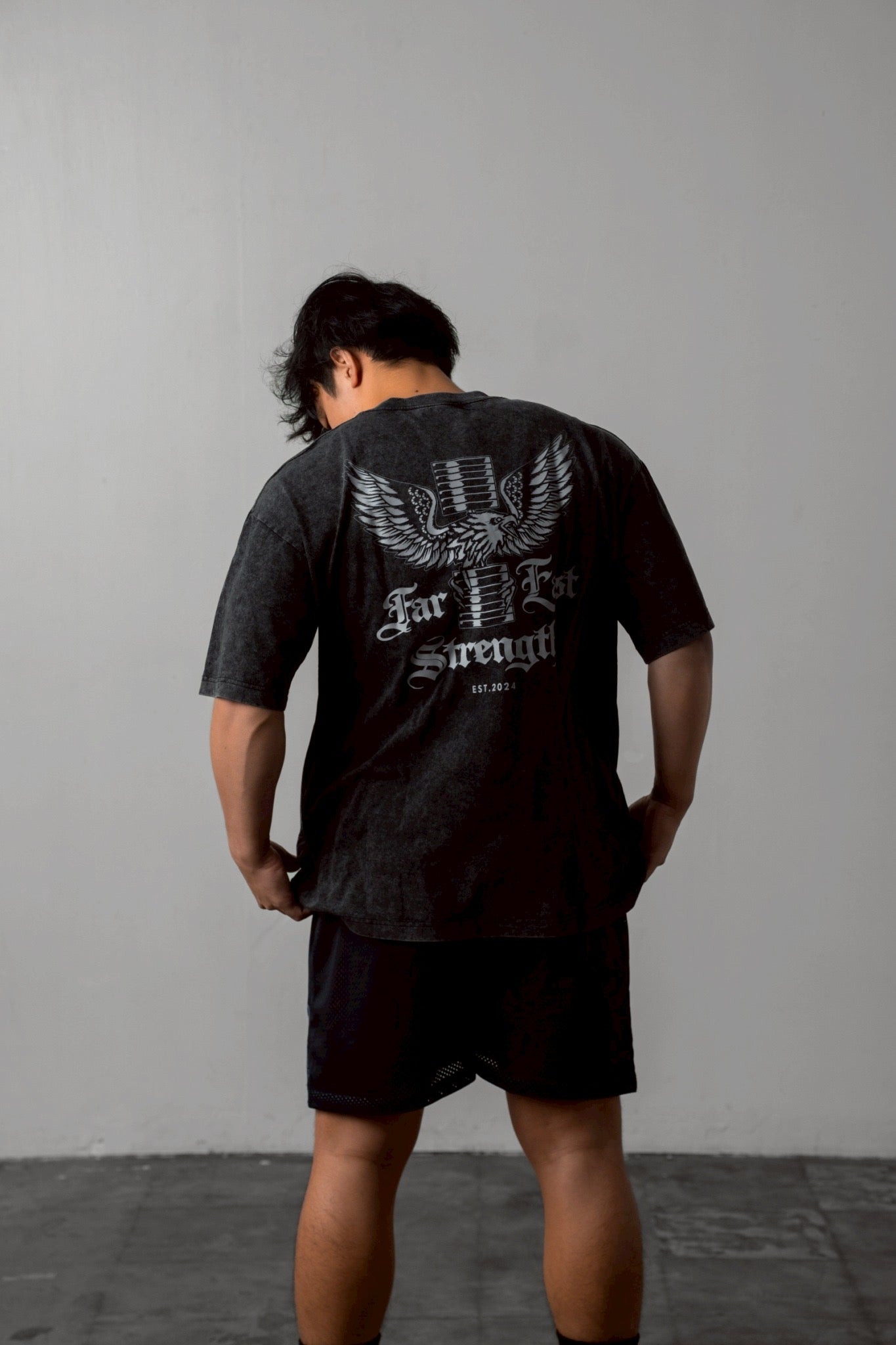 Lightweight Oversize Wash Tee “Eagle”