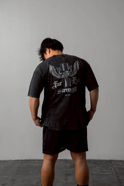 Lightweight Oversize Wash Tee “Eagle”