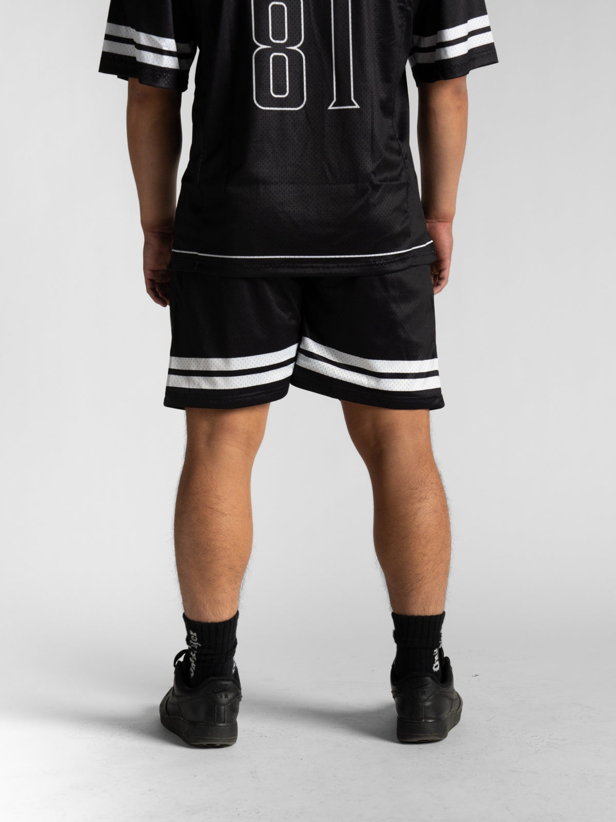Black Stripe Shorts