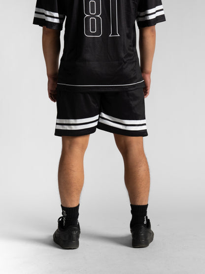 Black Stripe Shorts