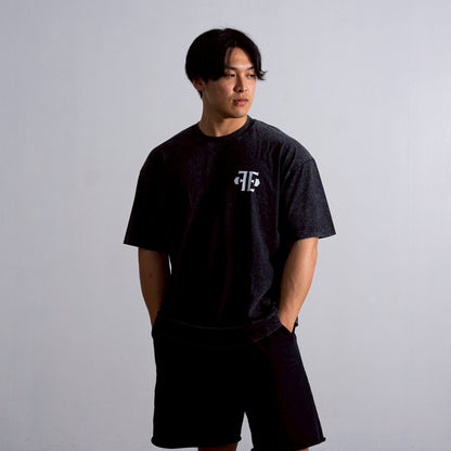 Lightweight Oversize Wash Tee “Vertical”