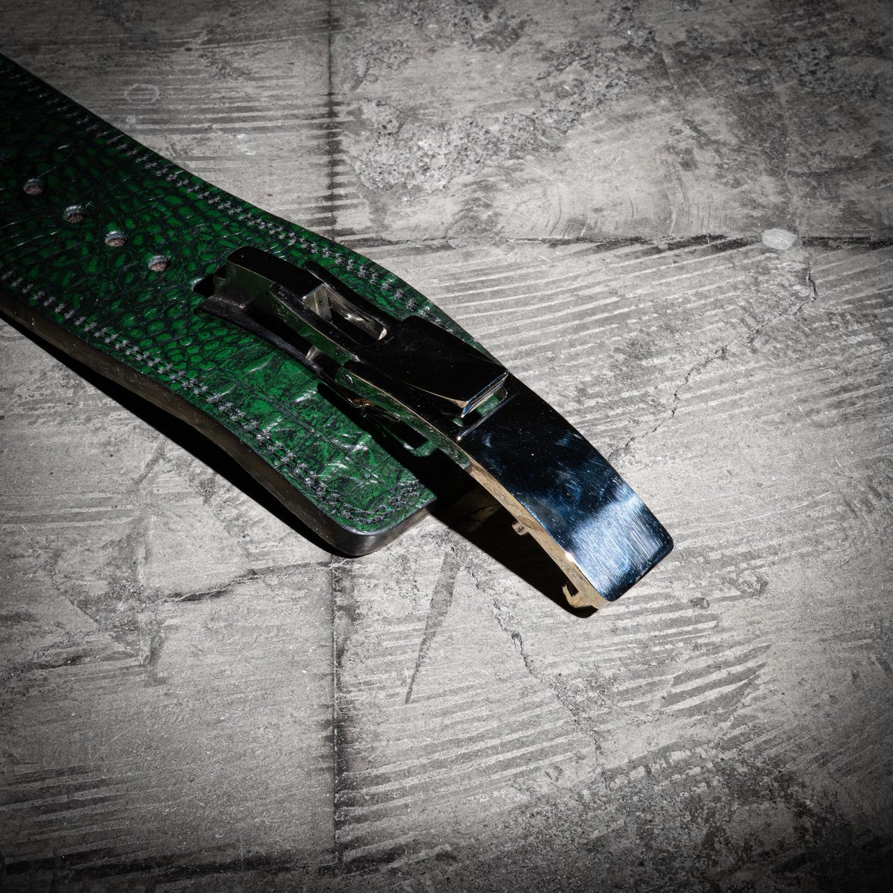 13mm Green Lever Belt “Beast Crocodile” – Far East Strength