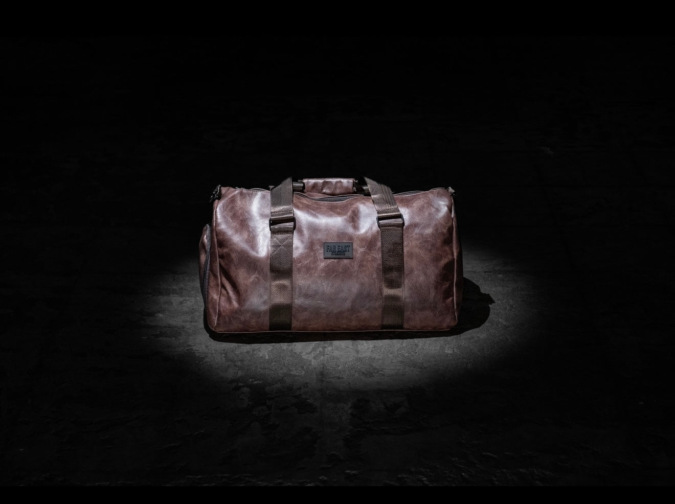 Faux Leather Gym Bag