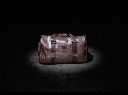 Faux Leather Gym Bag