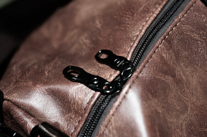 Faux Leather Gym Bag