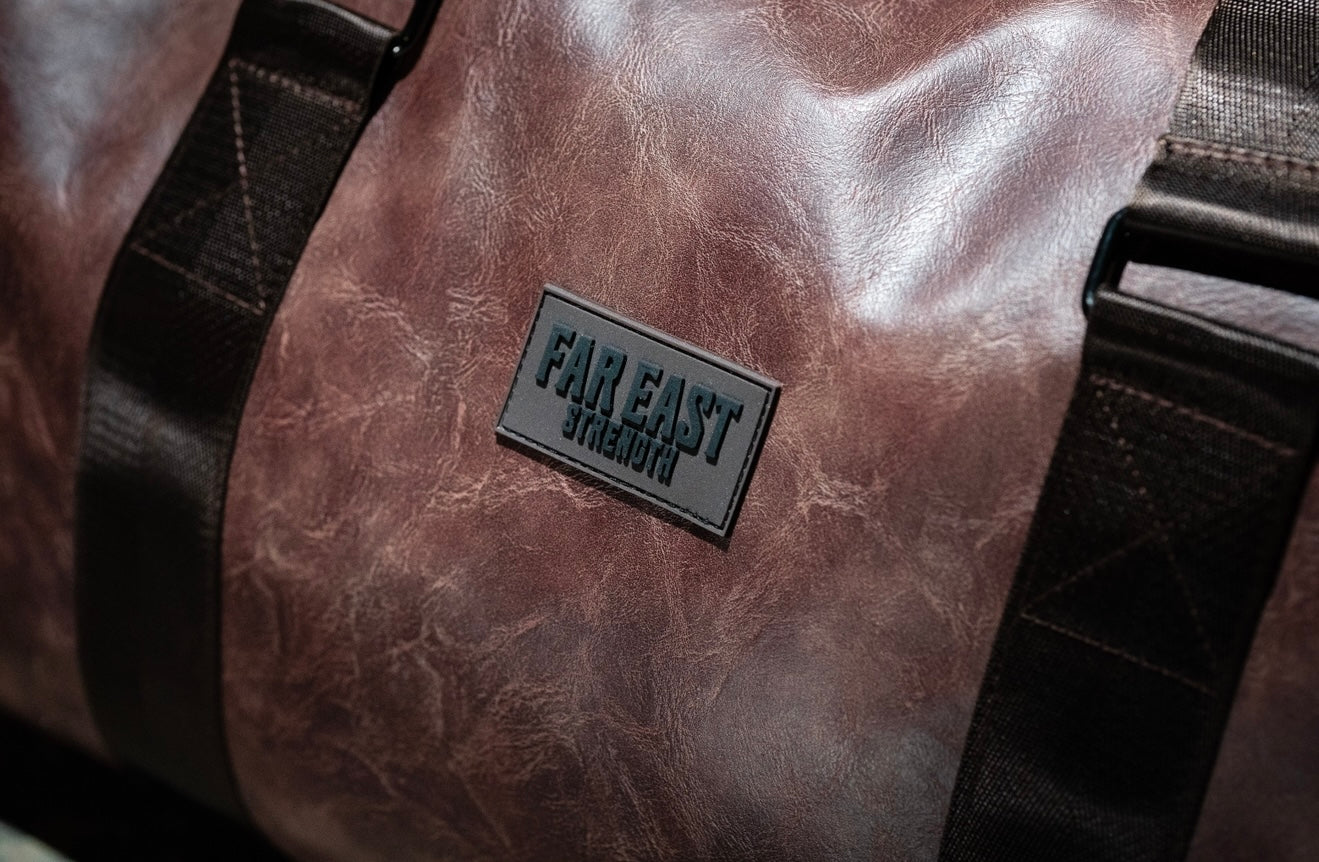 Faux Leather Gym Bag